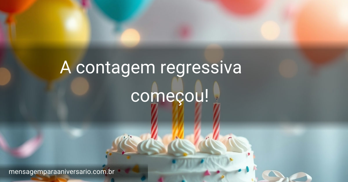 Uma cena festiva de aniversário com bolo, velas acesas, balões coloridos, confete espalhado e luzes bokeh.