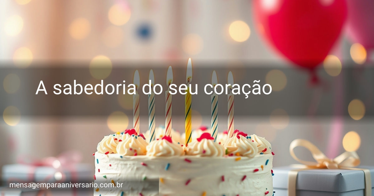 Uma linda mesa de aniversário decorada com um bolo, velas acesas, balões coloridos, presentes embrulhados e confete espalhado.