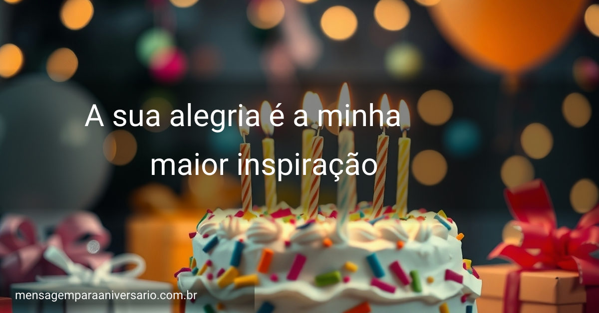 Cena festiva de aniversário com bolo colorido, velas acesas, balões, confete e luzes bokeh.