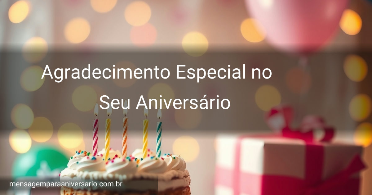 Cena festiva de aniversário com bolo, velas, balões e confetes.