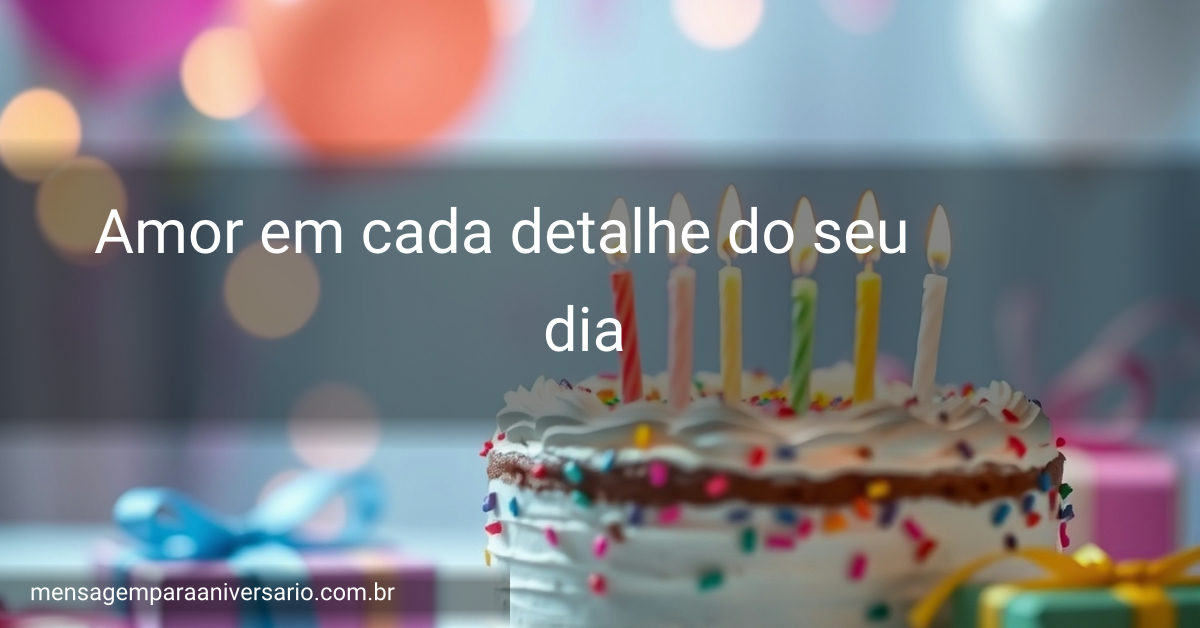 Uma cena festiva de aniversário com bolo, velas, balões coloridos, confetes e presentes, sem pessoas.