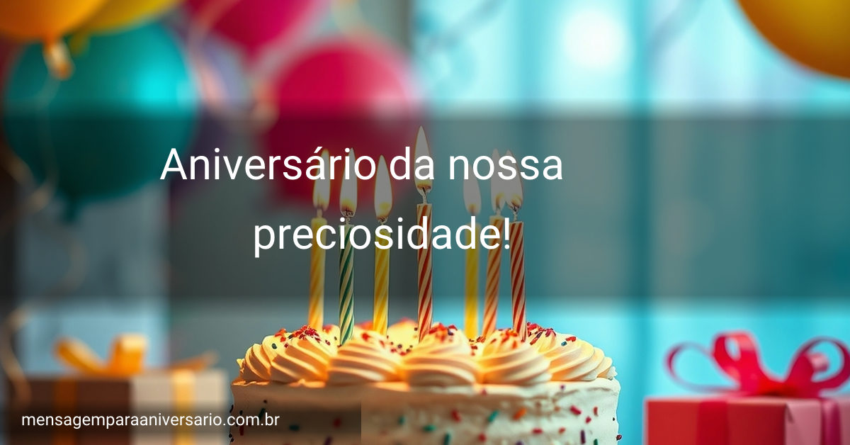 Imagem festiva de aniversário com bolo delicioso, velas acesas, balões vibrantes, serpentinas e luzes suaves.