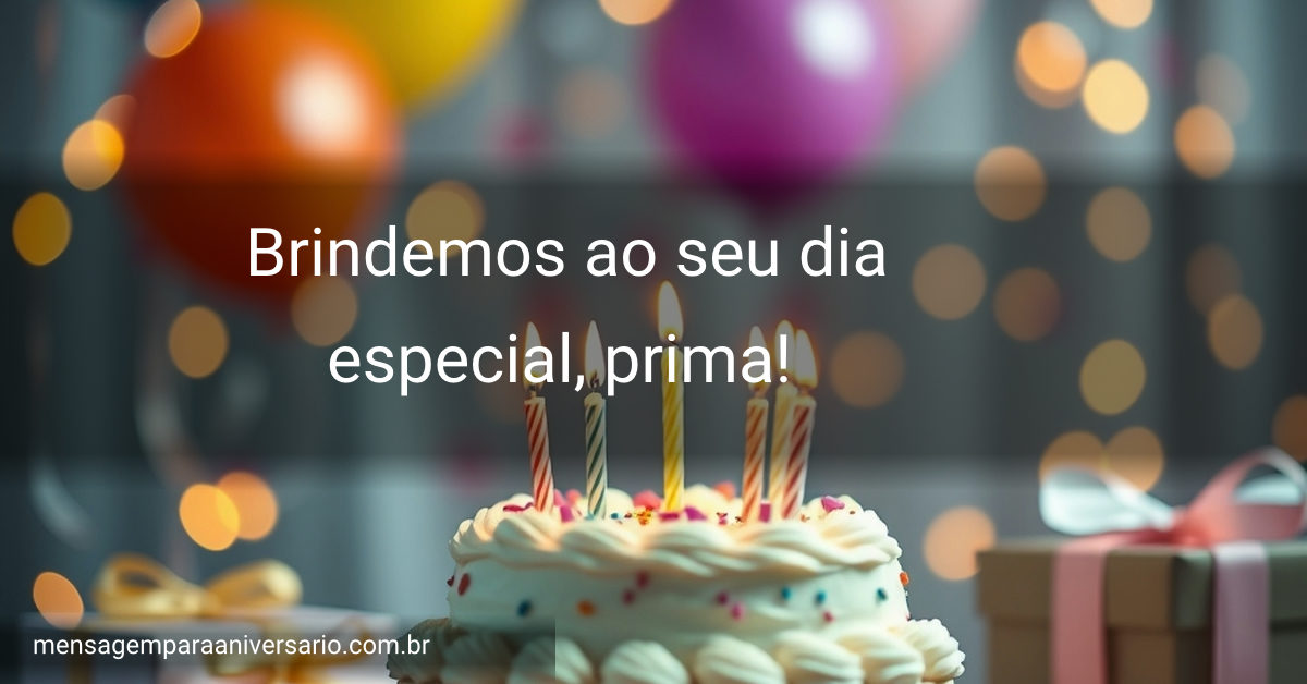 Cena festiva de aniversário com bolo, velas, balões e confetes em um fundo iluminado.