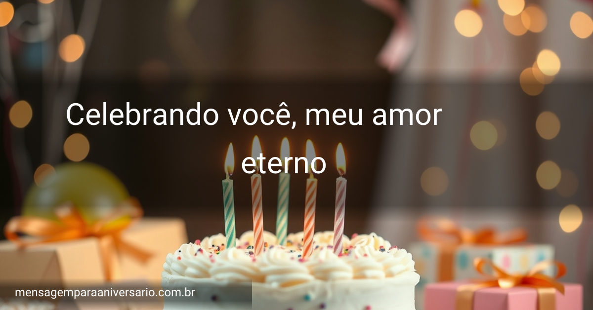 Cena festiva de aniversário com bolo decorado, velas acesas, balões coloridos e confete, transmitindo alegria.