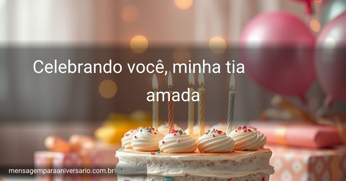 Uma cena festiva de aniversário com bolo, velas, balões coloridos e confete.