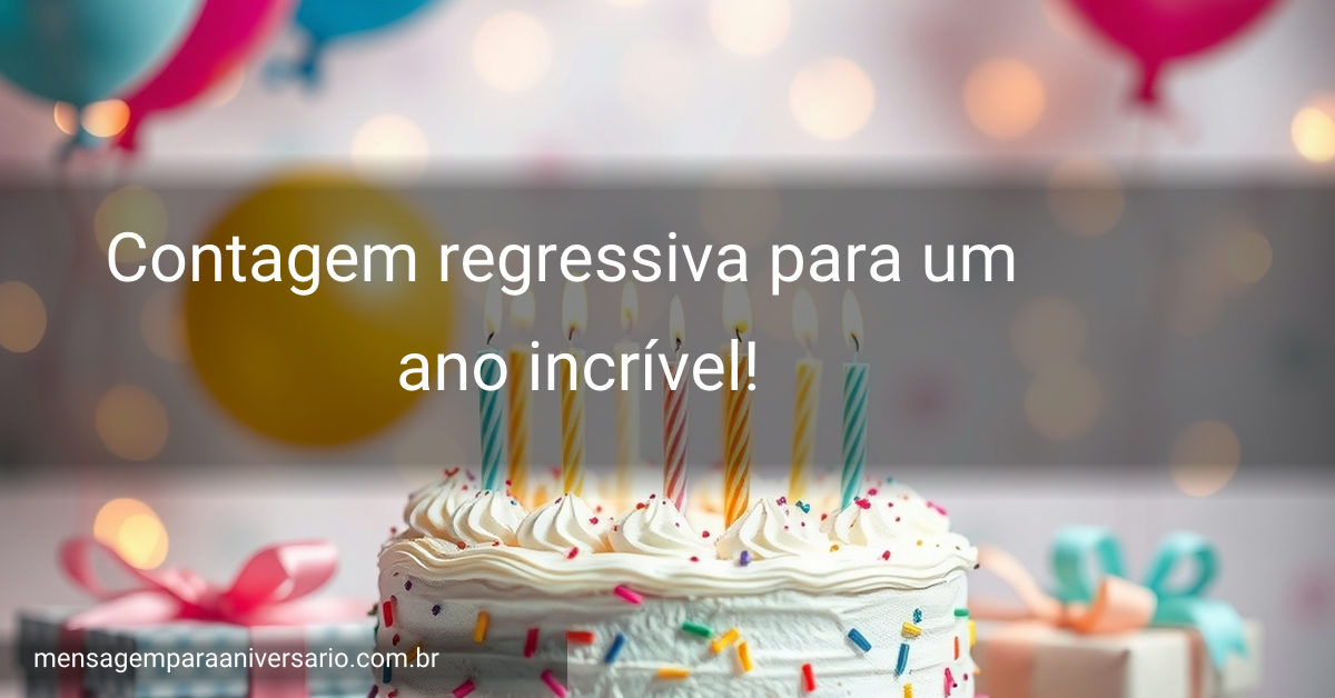Cena festiva de aniversário com bolo, velas, balões coloridos, confete e luzes bokeh.