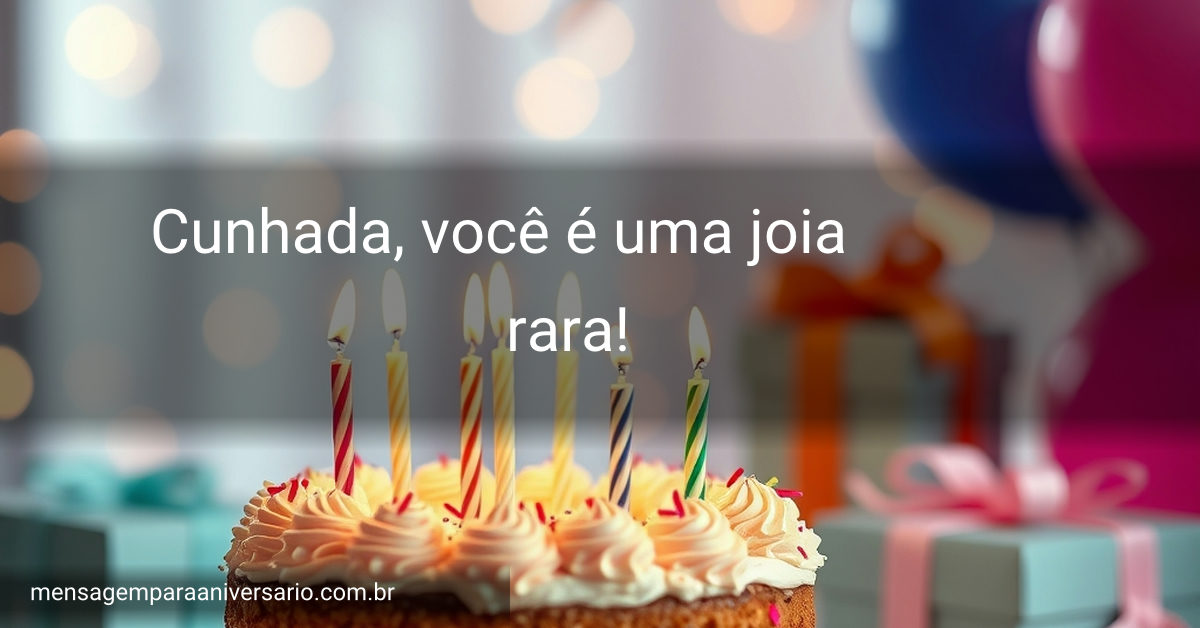 Cena festiva de aniversário com bolo, velas coloridas, balões, confete e luzes desfocadas.