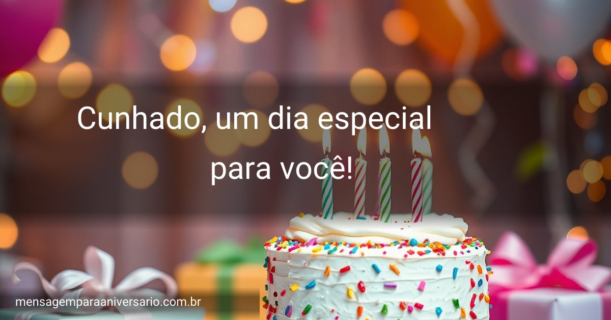 Cena de festa de aniversário colorida com um bolo decorado, balões e luzes brilhantes.