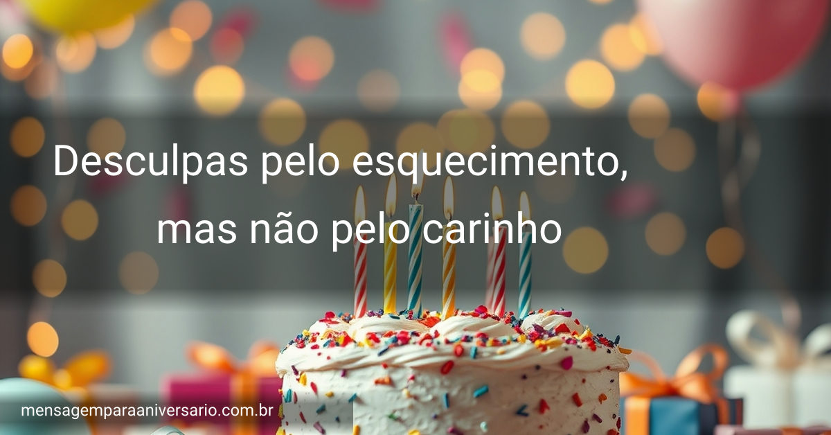 Cena vibrante de celebração de aniversário com um bolo decorado, balões coloridos, luzes piscantes e um ambiente festivo.