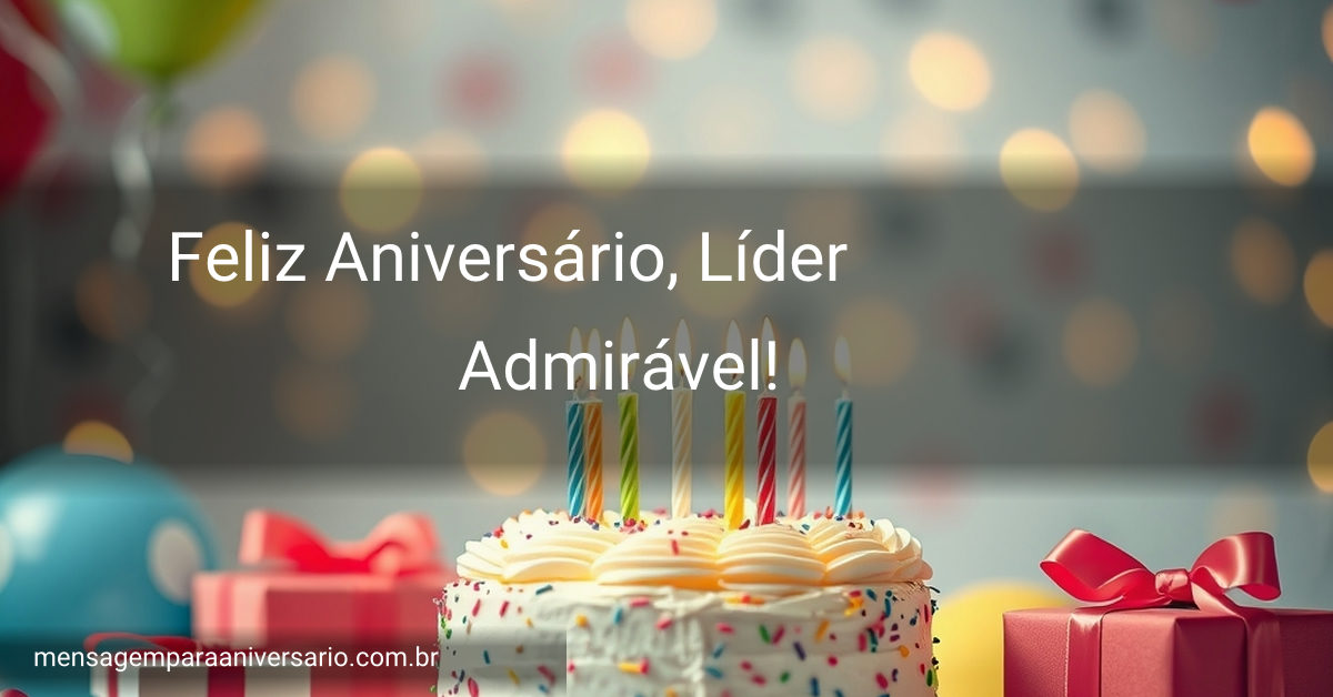 Ambiente festivo com bolo decorado, balões divertidos, velas e confete.