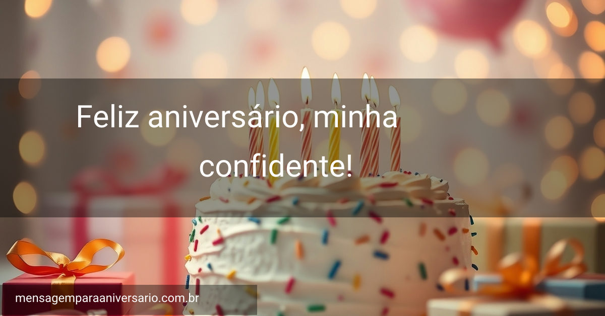 Uma mesa festiva com bolo decorado, velas acesas, balões coloridos e presentes embrulhados.
