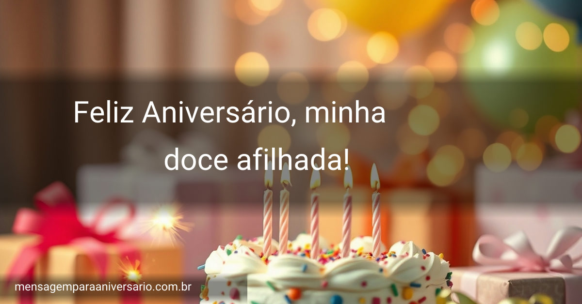 Uma cena de festa de aniversário com presentes coloridos, balões alegres e brilhos, criando um clima de celebração.