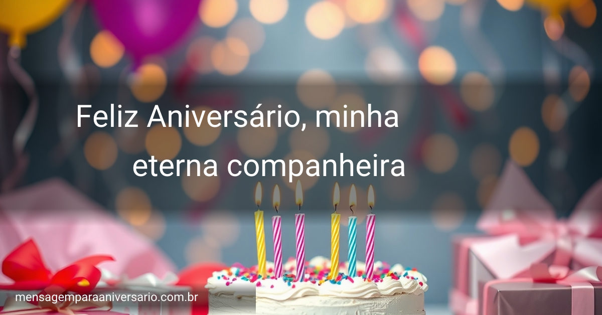Uma cena festiva de aniversário com bolo, velas acesas, balões coloridos, confetes e luzes difusas.