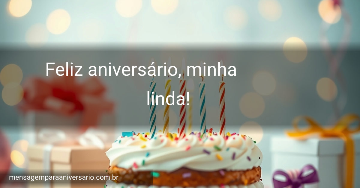 Uma cena festiva de aniversário com bolo, velas, balões e confetes.
