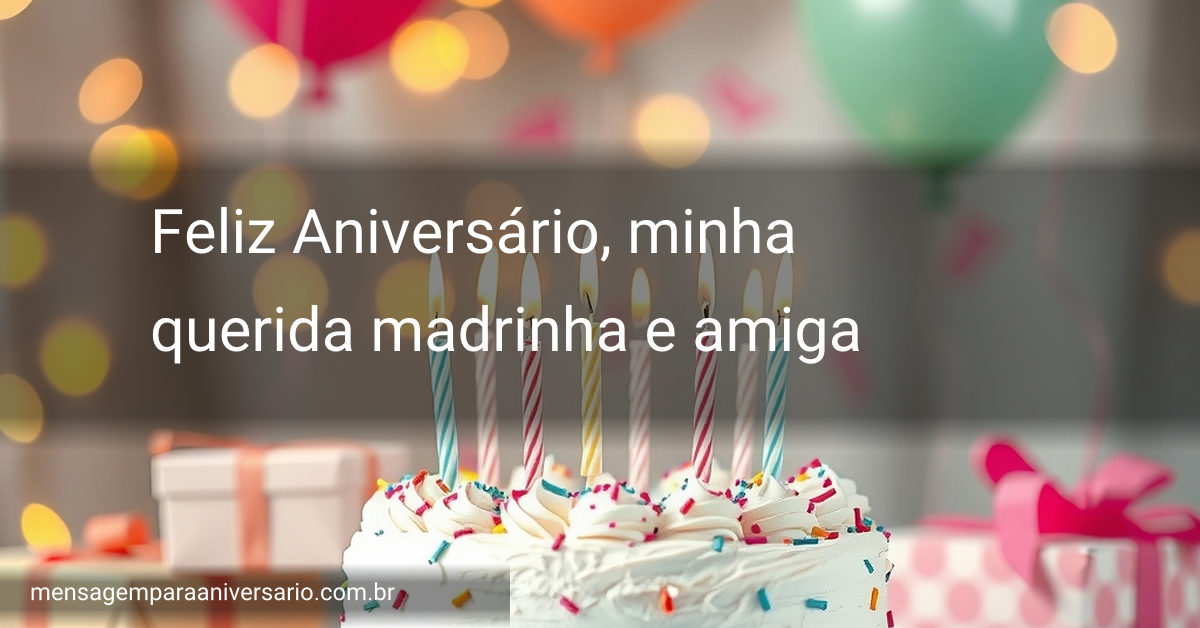 Cena festiva de aniversário com bolo, velas, balões e presentes
