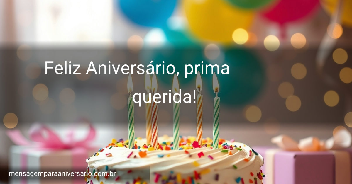 Uma cena vibrante de celebração de aniversário com um bolo lindamente decorado, velas brilhantes, balões coloridos e confete brilhante.