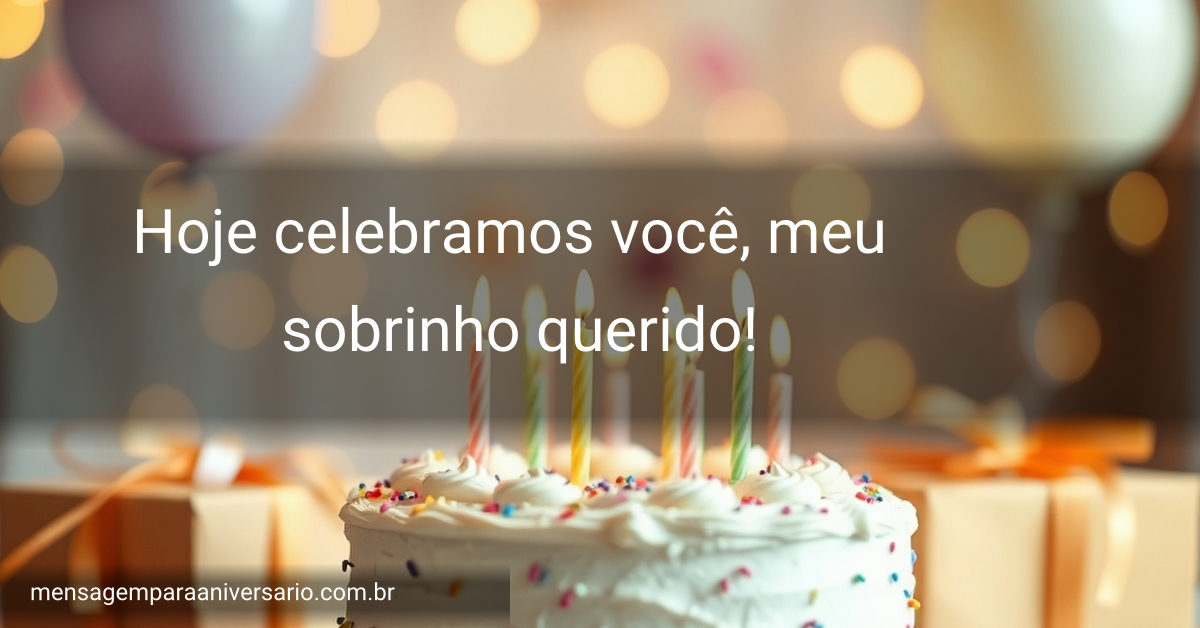 Uma festa de aniversário com um bolo decorado, velas, balões flutuantes, confete no chão e luzes brilhantes criando uma atmosfera mágica.