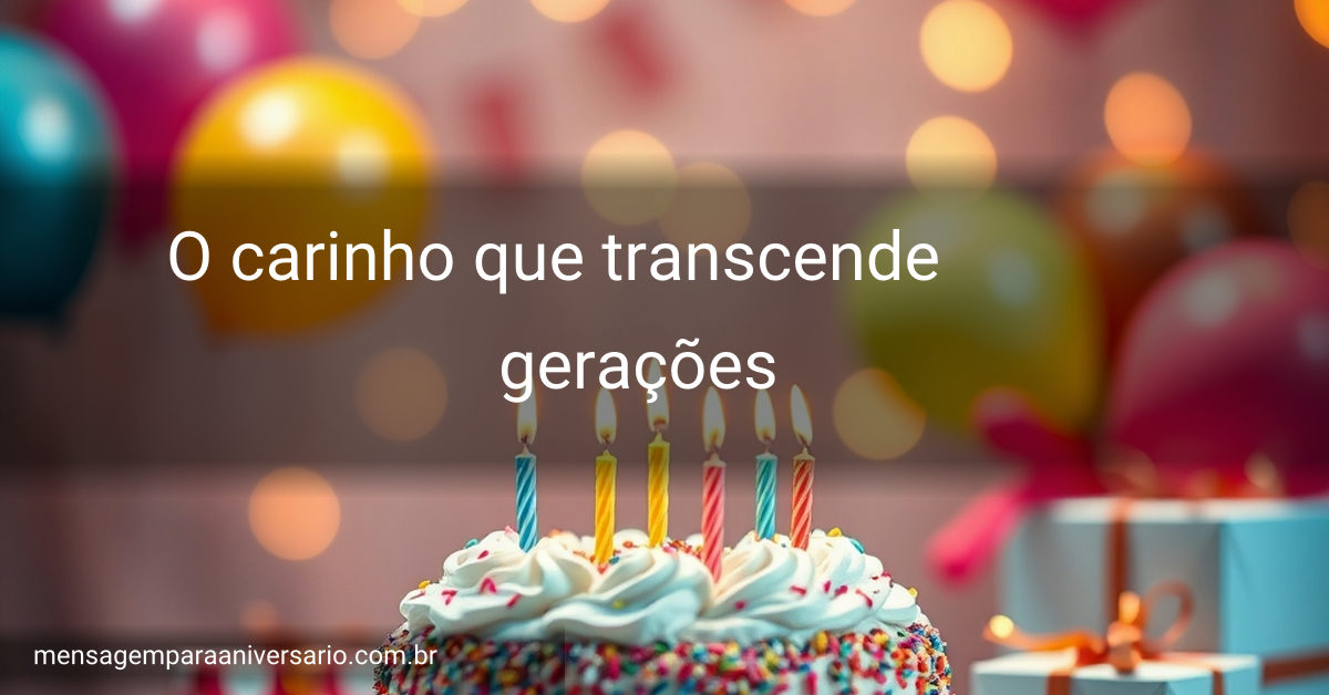 Uma mesa de aniversário vibrante com um bolo com velas, balões alegres e presentes embrulhados, em um ambiente acolhedor e iluminado