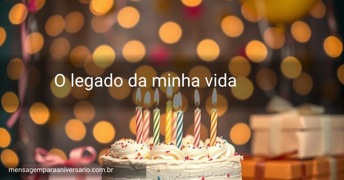 Uma mesa de aniversário vibrante com um bolo de aniversário, velas brilhantes, balões flutuantes, presentes coloridos e confete decorando o ambiente.