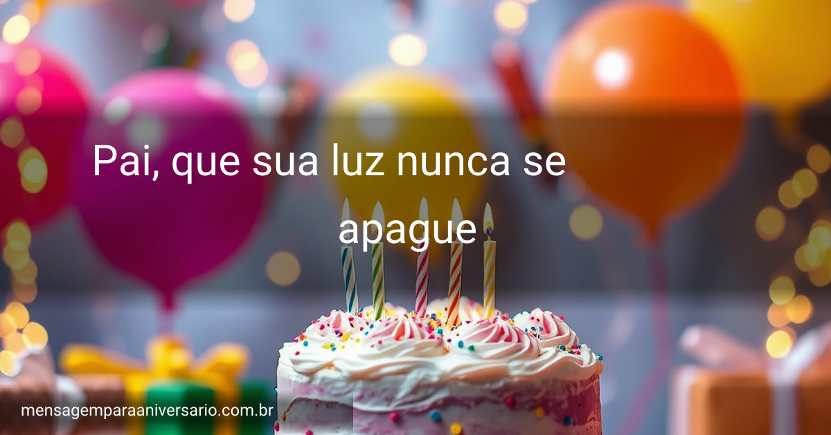 Cena festiva com bolo de aniversário decorado, balões coloridos, luzes brilhantes e confetes.