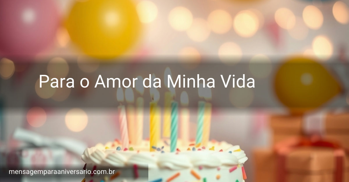 Cena festiva de aniversário com um bolo decorado, velas acesas, balões coloridos, confete e luzes bokeh ao fundo.