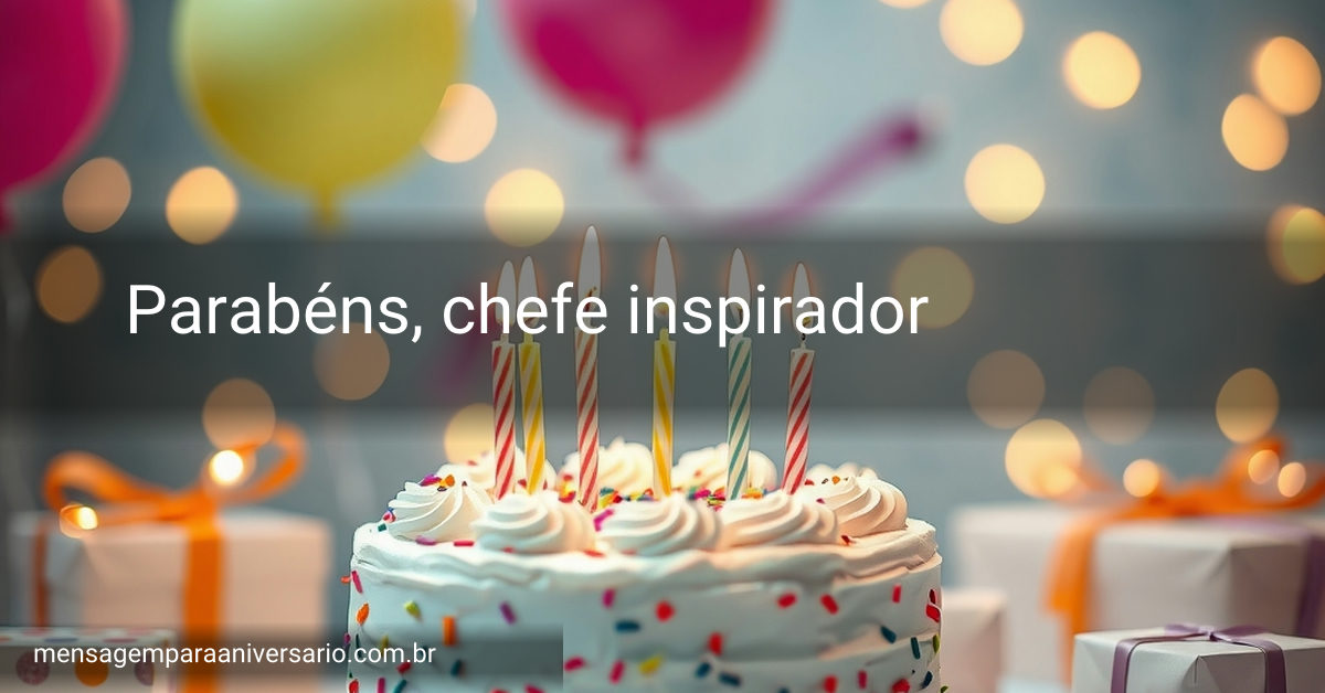 Cena festiva com bolo de aniversário, velas acesas, balões coloridos e confete.