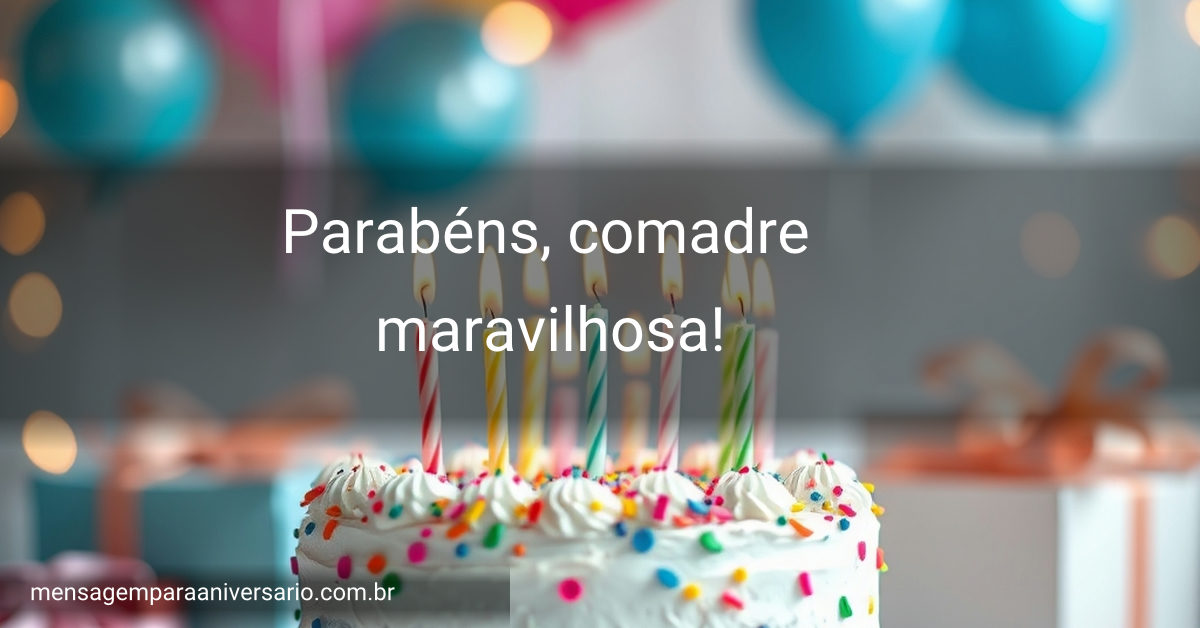 Um bolo colorido decorado com velas, balões em várias cores e confetes em um ambiente iluminado.