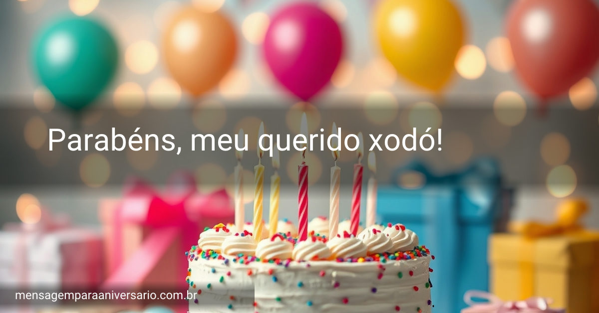 Uma cena festiva de aniversário com bolo, velas, balões, confetes e presentes.