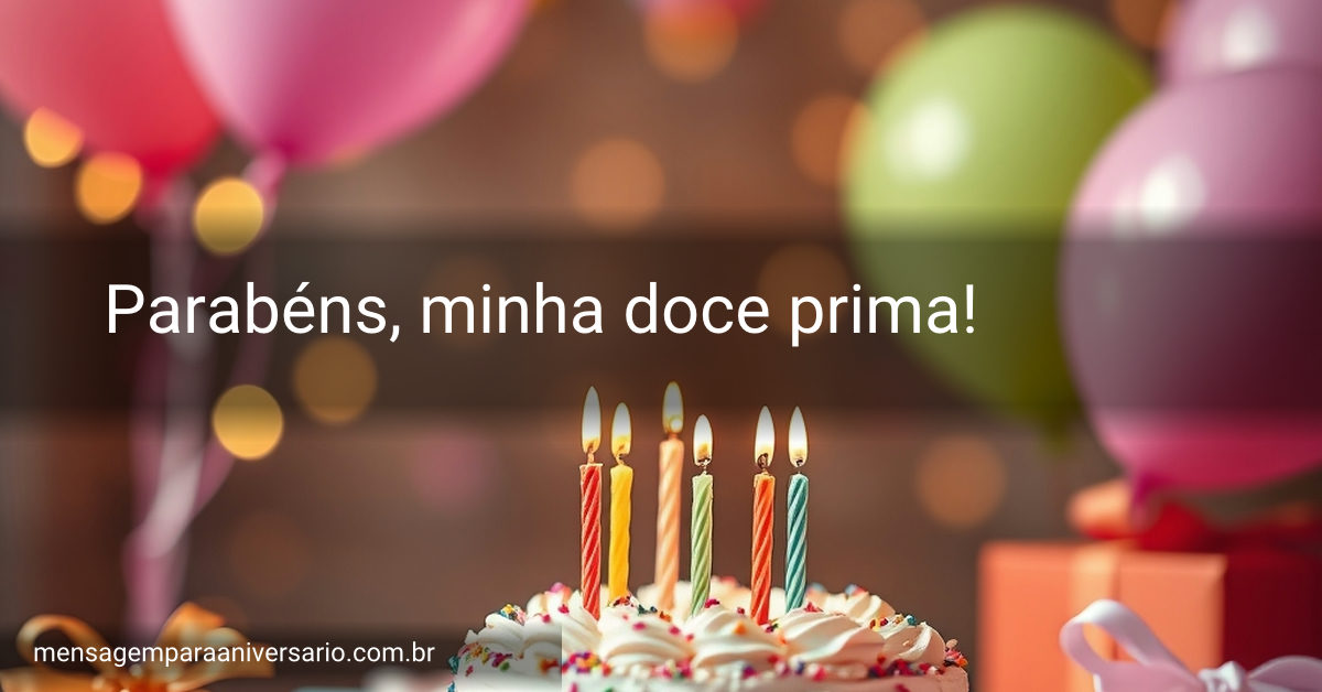 Cena festiva de aniversário com bolo, velas, balões e confetes em um fundo iluminado.