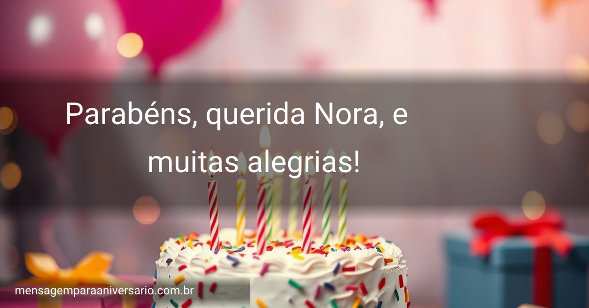 Uma cena festiva de aniversário com um bolo colorido, velas acesas, balões coloridos, confete e luzes bokeh.