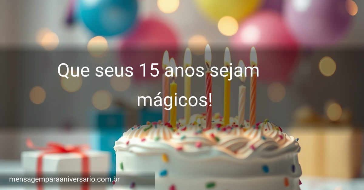 Cena festiva de aniversário com bolo, velas, balões, confete e luzes desfocadas.