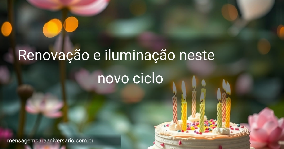Uma cena tranquila de um jardim com flores de lótus e luzes suaves, transmitindo serenidade.