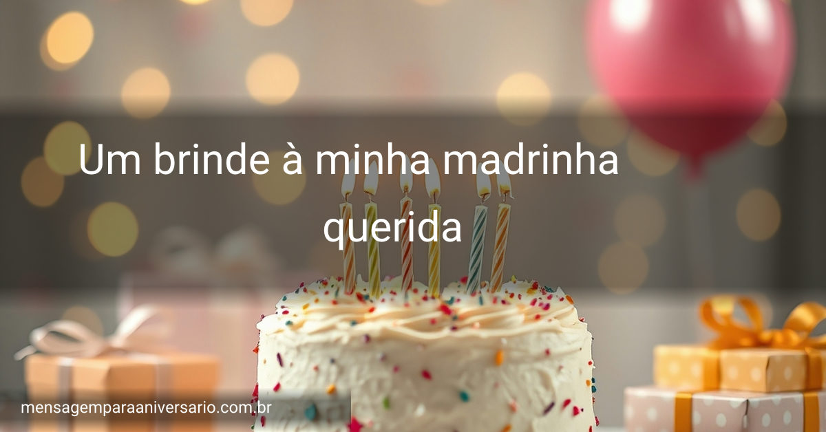 Ambiente festivo com bolo de aniversário, velas, balões, confete e pacotes de presente.