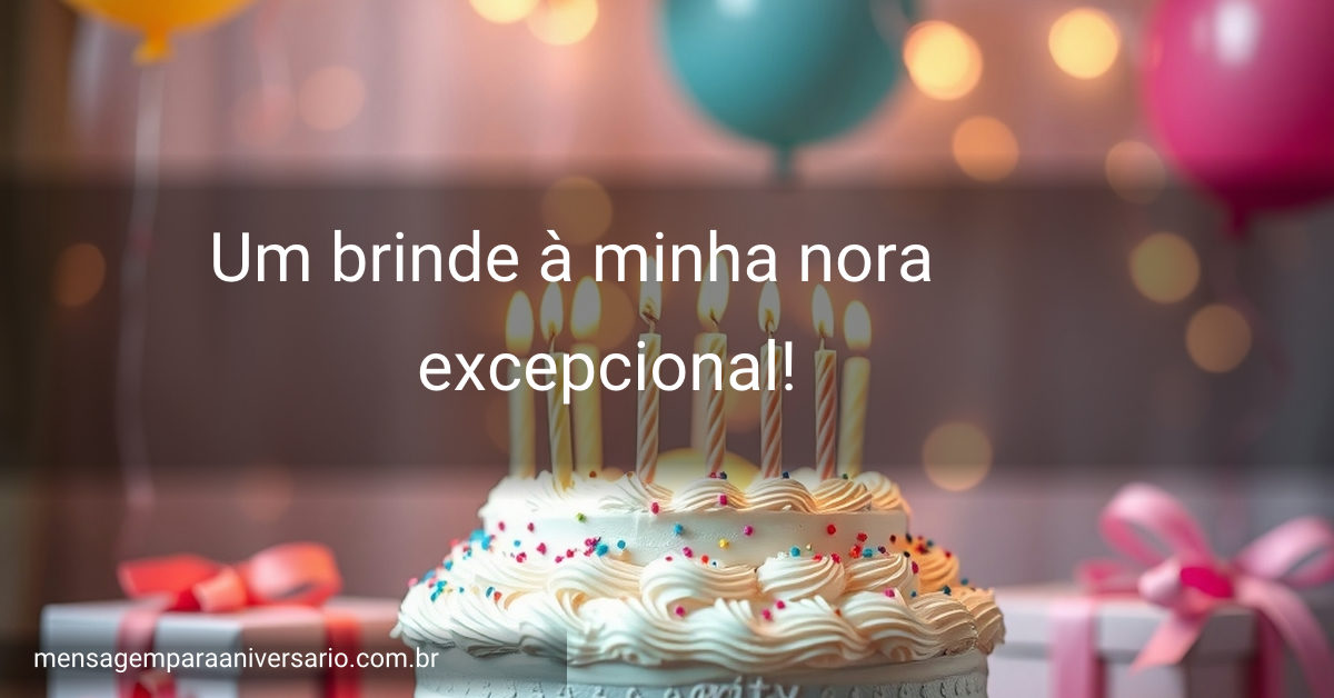 Cena festiva de aniversário com bolo, velas, balões, confete e presentes.