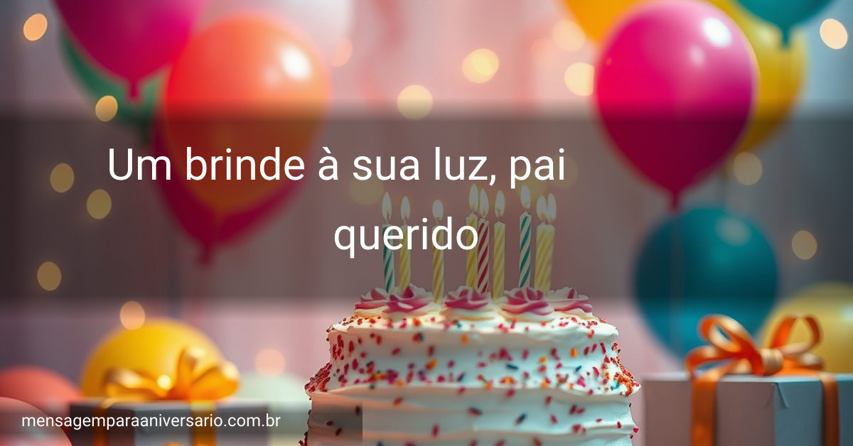 Configuração festiva de aniversário com balões coloridos, um grande bolo com velas e luzes brilhantes ao redor.
