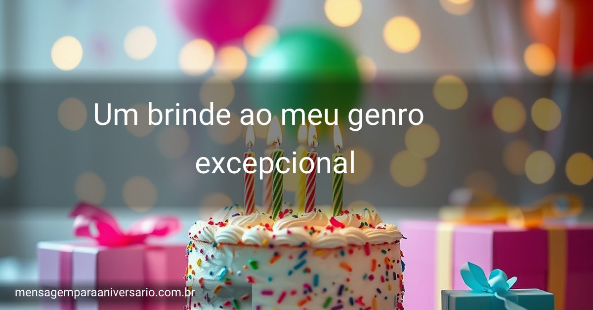 Cena festiva de aniversário com um bolo colorido, velas acesas, balões, confete e luzes bokeh.
