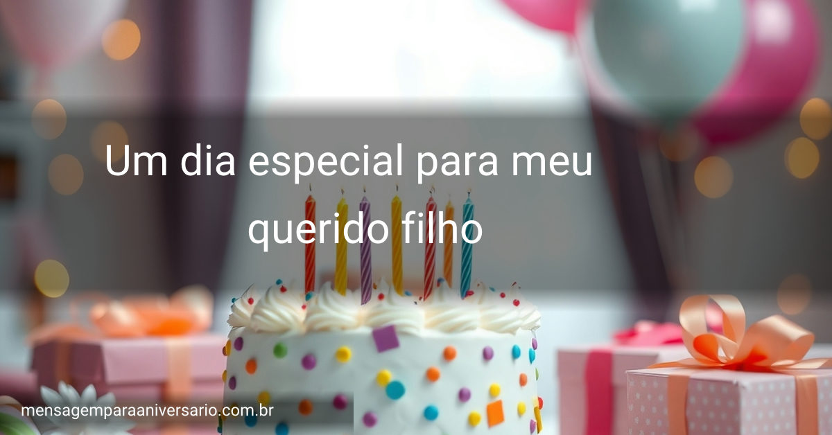 Cena festiva de aniversário com um bolo colorido, velas acesas, balões, confete e luzes desfocadas.