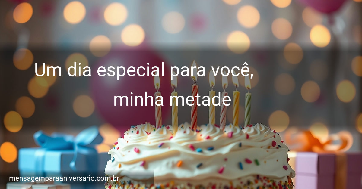 Uma cena de festa de aniversário com um grande bolo, velas acesas, balões coloridos e confete, com luzes bokeh ao fundo.