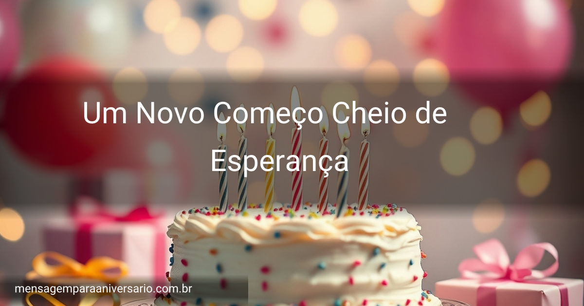Uma cena festiva de aniversário com bolo, velas, balões, confete e luzes bokeh.