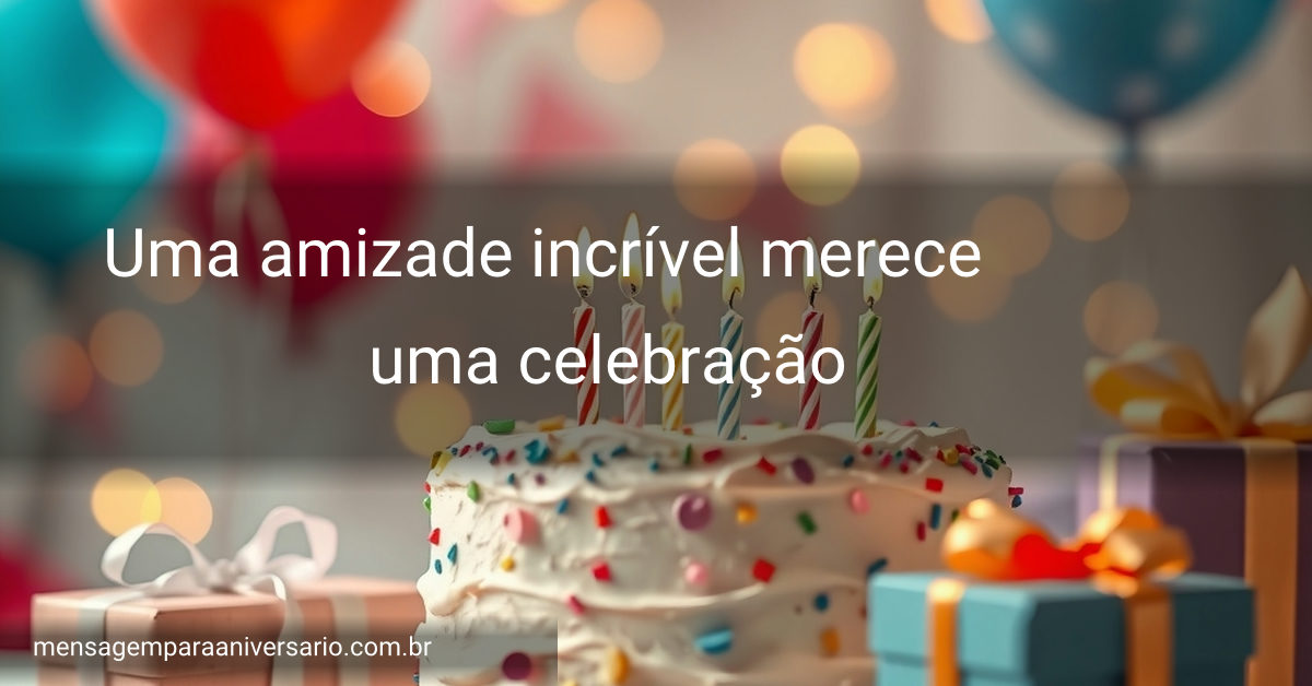 Uma cena festiva de aniversário com bolo, velas, balões, confete e luzes bokeh.
