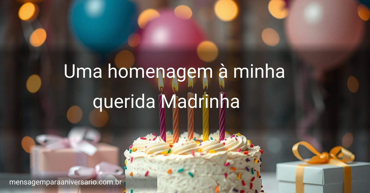 Cena festiva de aniversário com bolo, velas, balões, confetes e presentes.