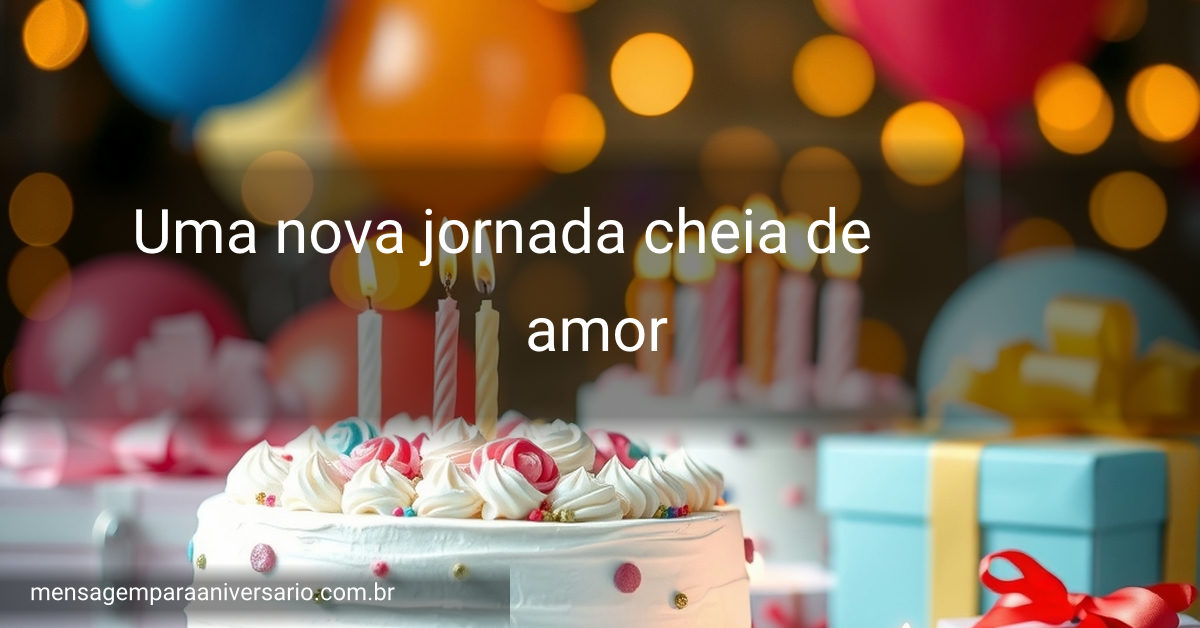 Cena festiva de casamento com bolo, velas, balões, confete, presentes e luzes bokeh.