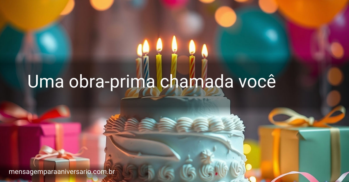 Um ambiente de aniversário elegante com um lindo bolo, presente cuidadosamente arrumados e luzes coloridas criando uma atmosfera mágica.