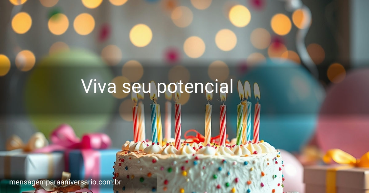 Cena festiva de aniversário incluindo um bolo colorido, balões e decorações.