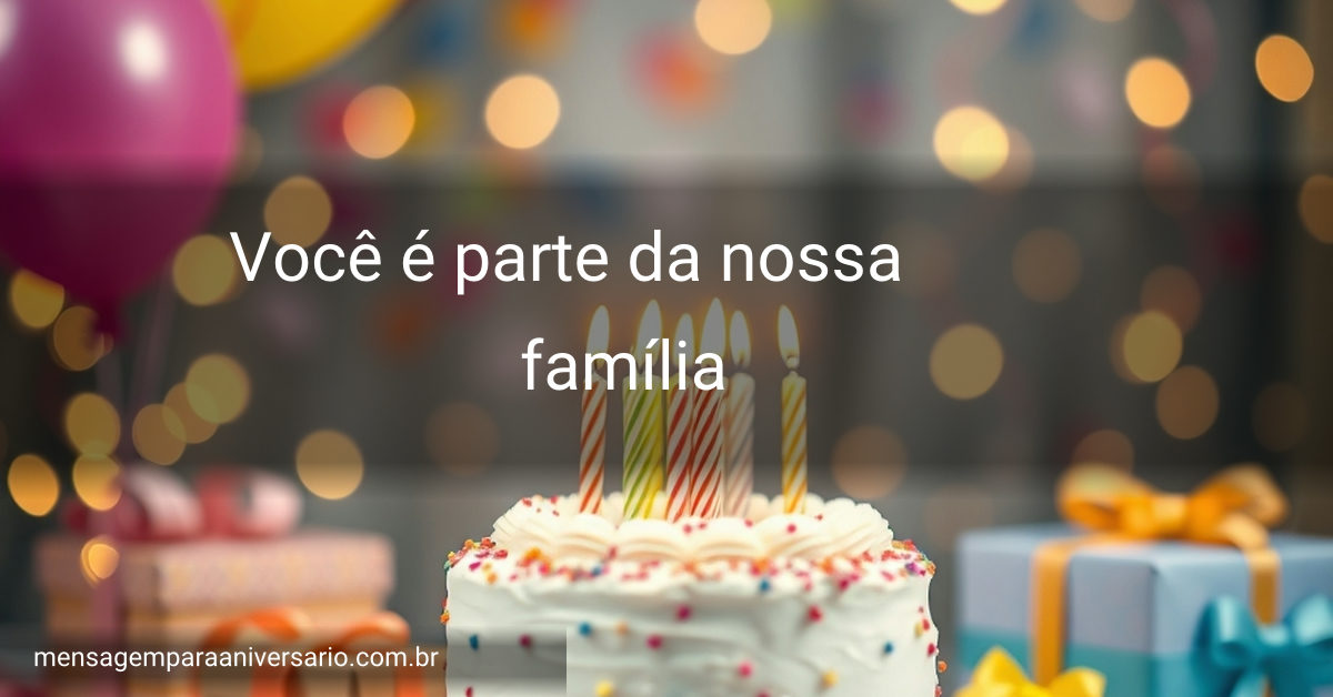 Cenário festivo de aniversário com bolo, velas, balões coloridos e confetes.