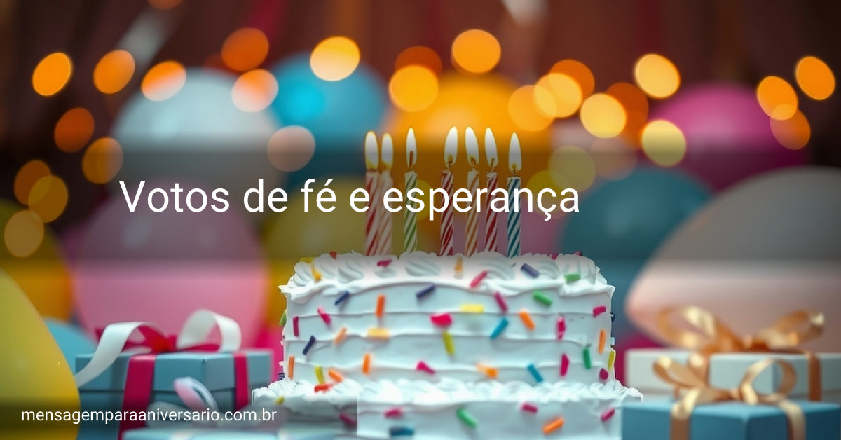 Cena festiva de aniversário com bolo, velas, balões, confete, presentes e luzes bokeh.